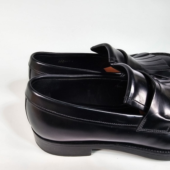 Prada Runway Penny Loafers Mens 8 Womens 9.5 Tassel Chunky Moc Toe Slip On Italy - Picture 8 of 16